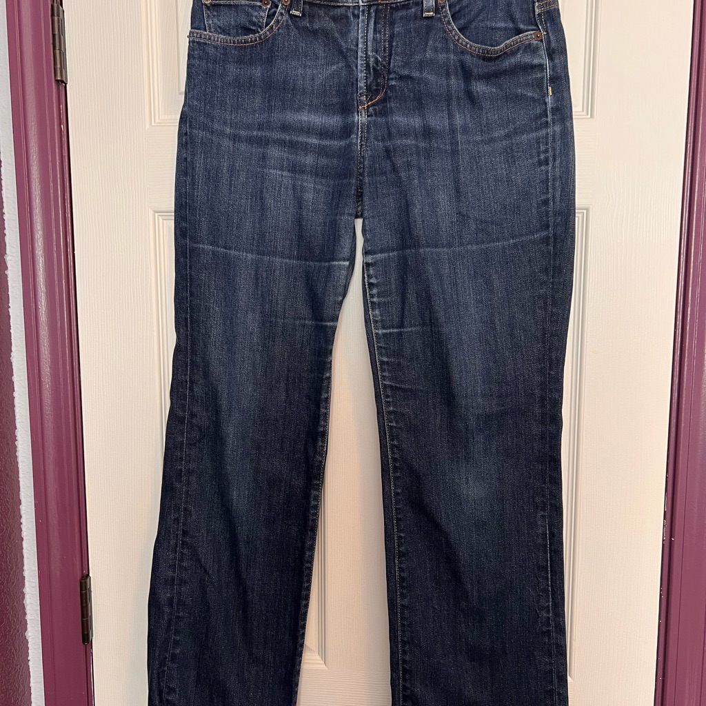 Lucky Brand Womens Bootcut Jeans In Dark Blue Denim